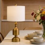 BOBOMOMO Gold Table Lamps Set of 2-20.5" Modern Metal Bedside Lamps for Nightsta... - Image 5