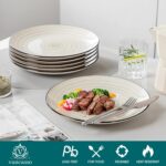 vancasso Bonbon Dinner Plates Set of 6, 10.5 Inch Ceramic Dinner Pasta Plates,La... - Image 4