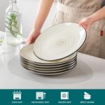 vancasso Bonbon Dinner Plates Set of 6, 10.5 Inch Ceramic Dinner Pasta Plates,La... - Image 5