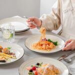 vancasso Bonbon Dinner Plates Set of 6, 10.5 Inch Ceramic Dinner Pasta Plates,La... - Image 6