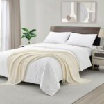 CREVENT Farmhouse Boho Knitted Throw Blanket for Couch Sofa Chair Bed Home Decor... - Image 4