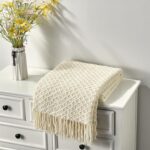 CREVENT Farmhouse Boho Knitted Throw Blanket for Couch Sofa Chair Bed Home Decor... - Image 5