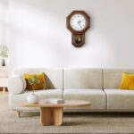 Pendulum Wall Clock Battery Operated, Imitation Wood Plastic Regulator Clock wit... - Image 4