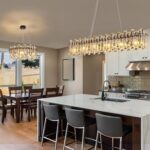 Modern Luxury Rectangular K9 Crystal Chandelier for Dining Room Living Room Kitc... - Image 5