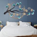 Gdrasuya10 43.31 * 26.77Inch 3D Ginkgo Tree Leaf Metal Wall Art Modern Luxury Me... - Image 8