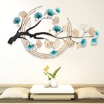 Gdrasuya10 43.31 * 26.77Inch 3D Ginkgo Tree Leaf Metal Wall Art Modern Luxury Me... - Image 9
