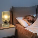 Modern Table Lamp,Glass Mid Century Lamp with Green Glass Shade, Bedside Lamp wi... - Image 6