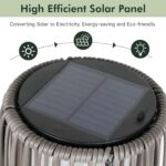 Grand patio 2-Pack Outdoor Floor Solar Light, Wicker Solar Patio Lamp Waterproof... - Image 3