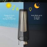 Grand patio 2-Pack Outdoor Floor Solar Light, Wicker Solar Patio Lamp Waterproof... - Image 5