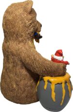 GlitZGlam Miniature Bear and Gnomes with Honey - A Garden Gnome Statue for Your ... - Image 8