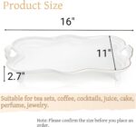 Tlence 16" Ceramic Serving Tray with Handles, Vintage Large Serving Platter, Lux... - Image 3
