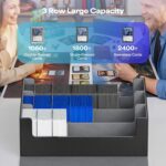 UAONO Trading Card Storage Box, Holds 1800 Sleeved Cards with 10 Dividers & 3 St... - Image 4