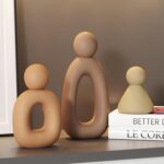 suruim Abstract Family of 3 Figurines Modern Sculptures Home Decorative Accents ... - Image 5