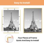 upsimples 12x16 Picture Frame Gold 3 Pack, Scratch-Proof Poster Frames 12 x 16 f... - Image 4