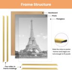 upsimples 12x16 Picture Frame Gold 3 Pack, Scratch-Proof Poster Frames 12 x 16 f... - Image 5