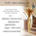 Tall Vases - 23.6" Tall Floor Vase for Home Decor, Floor Vases, Black Hexagon Tw... - Image 3