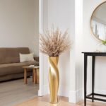 Tall Vases - 23.6" Tall Floor Vase for Home Decor, Floor Vases, Black Hexagon Tw... - Image 7