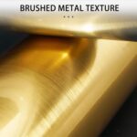 QDYMXUN Brushed Gold Peel and Stick Wallpaper Border, PVC Self Adhesive Removabl... - Image 3