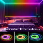 dalattin BGRIC 32.8ft LED Strip Lights for Bedroom, 5050 Smart LED Lights with M... - Image 4