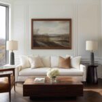 BOBOMOMO 27.25" Modern Table Lamp Set of 2, Gray Resin Lamp with Natural Stone L... - Image 6