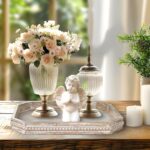 Wooden Decorative Tray, Rustic Serving Tray with Wood Bead, Farmhouse Big Tray f... - Image 6