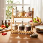 6 Piece Glass Salt Container | Storage | Pepper, Table Salts, Sugar, Gourmet Sal... - Image 5