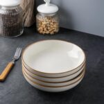 AmorArc 8.5'' Large Pasta Bowls, 36oz Ceramic Salad Serving Bowls Set of 6 for K... - Image 5