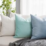Light Blue Soft Velvet Throw Pillow Covers 20x20 inch Set of 2 for Sofa Couch Be... - Image 3