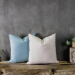 Light Blue Soft Velvet Throw Pillow Covers 20x20 inch Set of 2 for Sofa Couch Be... - Image 4