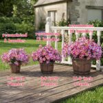 Geegoods Artificial Flowers Plants for Outdoors, 12 Bundles UV Resistant Fake Sm... - Image 8