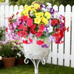 Geegoods Artificial Flowers Plants for Outdoors, 12 Bundles UV Resistant Fake Sm... - Image 9
