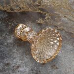 OwnMy Set of 2 Gold Glass Taper Candle Holders Decorative Glass Candlestick Hold... - Image 5
