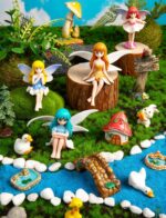 8Pcs Miniature Fairy Figurines, Mini Fairies for Fairy Garden, Small Fairies Gar... - Image 3