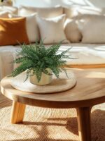 DuHouse Artificial Fern Potted Plant, Fake Greenery Plants in Pot, Faux Fern for... - Image 3