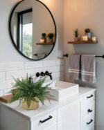 DuHouse Artificial Fern Potted Plant, Fake Greenery Plants in Pot, Faux Fern for... - Image 4