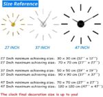 YHUS 3D Creative Minimalist Frameless Wall Clock Stickers, DIY Modern Decorative... - Image 4
