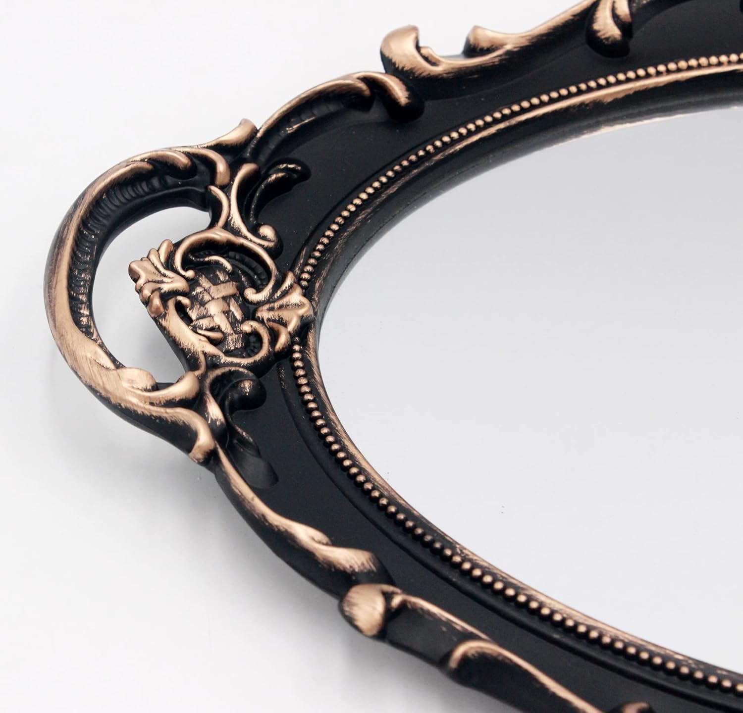 YCHMIR Vintage Mirror Small Wall Mirror Hanging Mirror 14.5 x 10 inchs Oval Brow... - Image 6