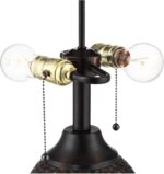 360 Lighting Cody Modern Industrial Rustic Table Lamps 26" High Set of 2 Hammere... - Image 6