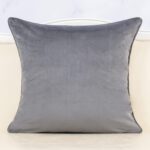 Alerfa Square Pillow Geometric Stripes Embroidery Cut Velvet Cushion Case Luxury... - Image 3