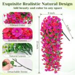 Dolicer 2 Packs Look Real Artificial Flowers for Outdoors, Fake Artificial Hangi... - Image 5