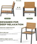 Vexwalx 7-Piece Outdoor Dining Set, Aluminum Dining Table Set for 6, Patio Table... - Image 5