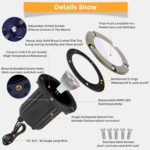 Gardencoin Brass Low Voltage Landscape Well Lights (5" Cover, 5.5" Tall), 12V LE... - Image 4