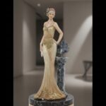 Comfy Hour 13" Luxury Standing Lady Figurine, Art Deco Style Roaring 20s Woman S... - Image 6