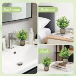 Der Rose 4 Pack Mini Artificial Plants Indoor in Pots Mixed Fake Plants Greenery... - Image 7