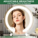 ROLOVE Vanity Mirror with Lights, 12 Inch Light Up Makeup Mirror, LED Makeup Mir... - Image 5