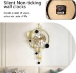 Large Wall Clocks for Living Room,Silent Non Ticking,Battery Operated Oversized ... - Image 6
