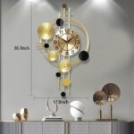 Large Wall Clocks for Living Room,Silent Non Ticking,Battery Operated Oversized ... - Image 7