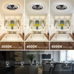 Aipsun Low Profile Modern Crystal Chandelier Ceiling Fans with Lights and Remote... - Image 6