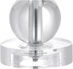 JONATHAN Y 17.5" Clear Crystal Table Lamp, Glam Double Sphere Mini Nightstand La... - Image 6