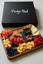 PRESTIGE NOOK- Large Acacia Wood Charcuterie Board- Slate Cheese Board for Weddi... - Image 3